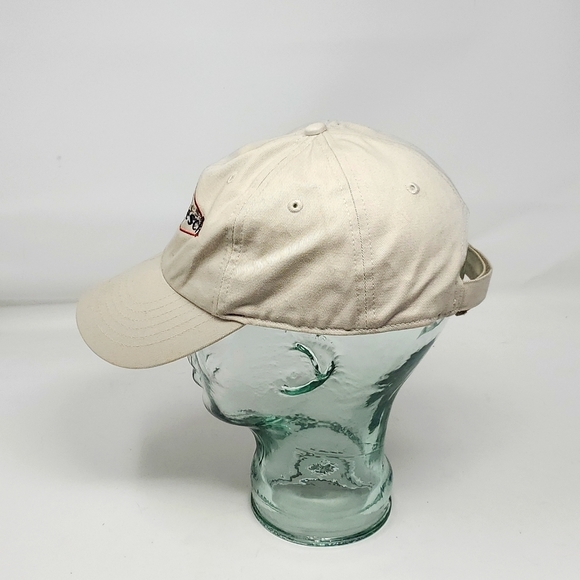 KC Caps Baseball Hat Cap Track Field Tan Beige Adjustable Trucker Hat - Picture 3 of 7